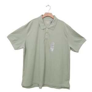 St. John's Bay Polo Shirt Mens XXL Green Short Sleeve Preppy Heritage Polo Golf